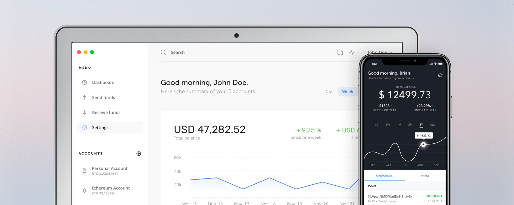 Desktop und mobile Applikation für Ledger Wallet - bitConsult