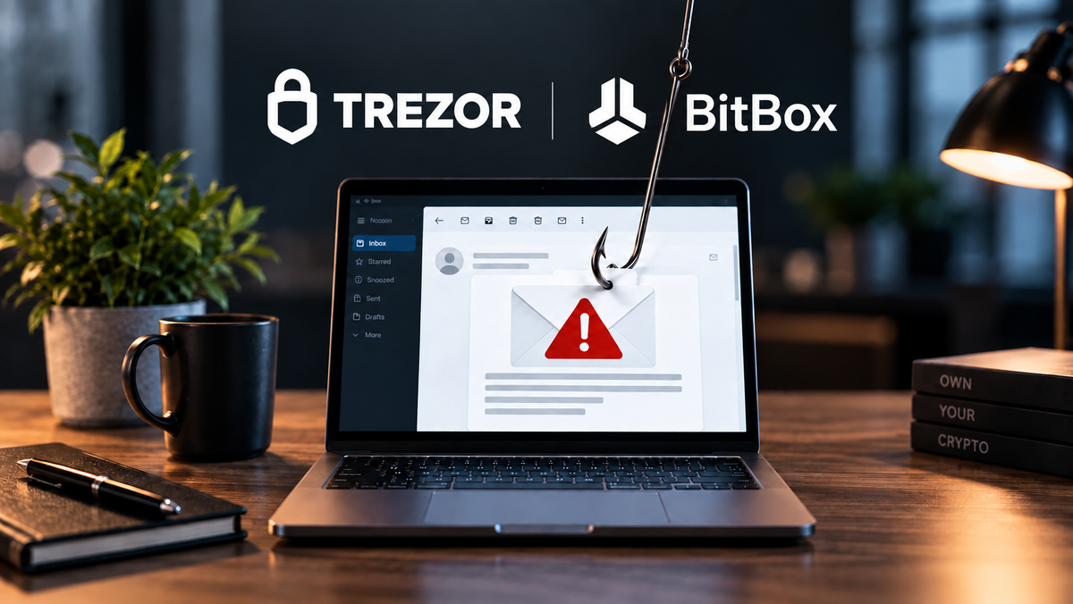 Sicherheitswarnung: Phishing-E-Mails im Namen von Trezor und BitBox