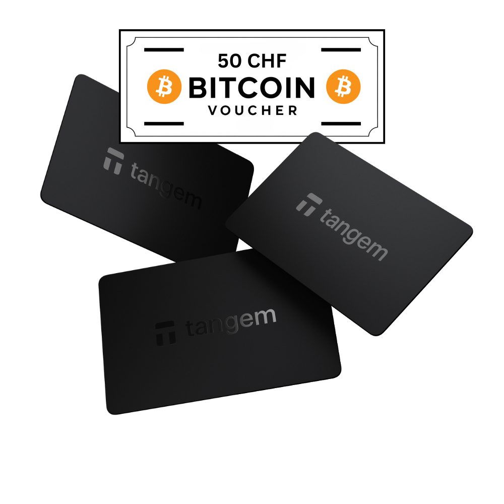 Tangem 2.0 - 3 Card Set + 50 CHF BTC Voucher