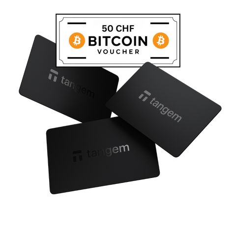 Tangem 2.0 - 3 Card Set + 50 CHF BTC Voucher