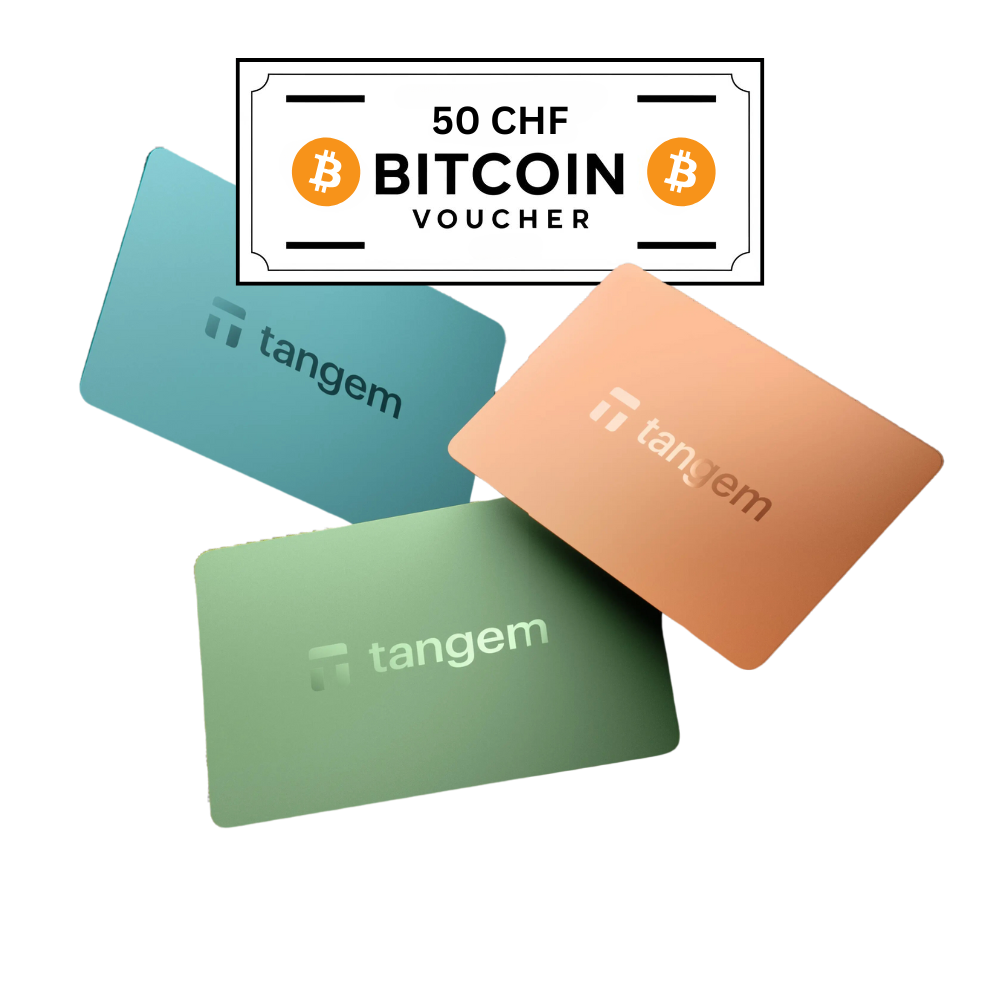 Tangem 2.0 - 3 Card Set + 50 CHF BTC Voucher